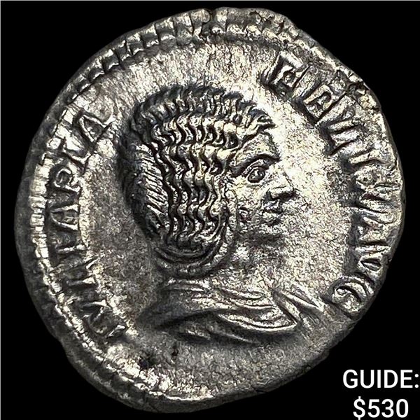 215 AD Roman Empire Julia Domna Silver  Denarius CLOSELY UNCIRCULATED