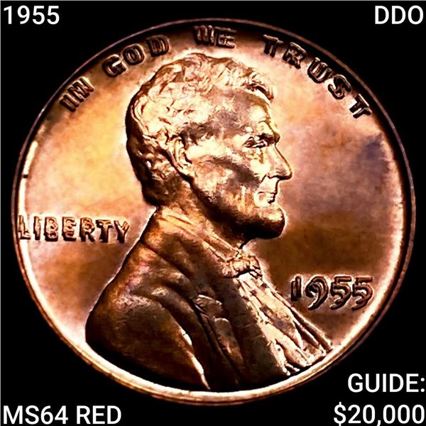 1955 DDO Wheat Cent CHOICE BU RD