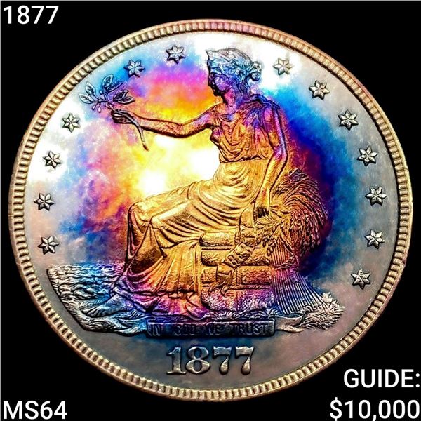 1877 Silver Trade Dollar CHOICE BU