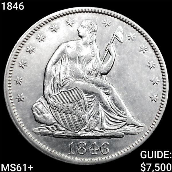 1846 Seated Liberty Half Dollar UNCIRCULATED  +