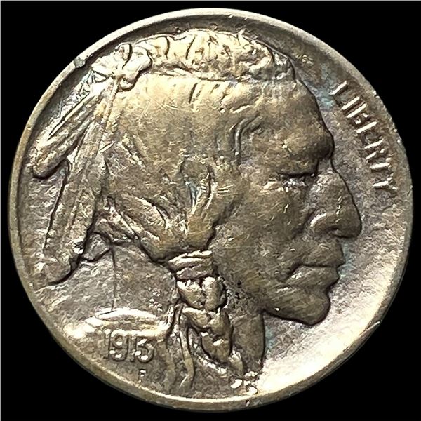 1913-D Type 1 Buffalo Nickel CLOSELY  UNCIRCULATED
