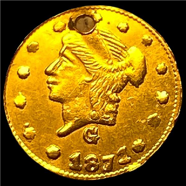 1871 California Gold 1/4 Dollar Token HIGH GRADE