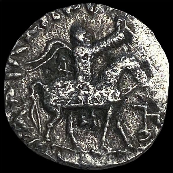 Ancient Indo-Scythia Azes 57-35 BC SIlver  Drachm NEARLY UNCIRCULATED