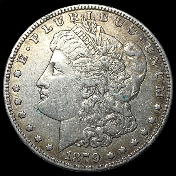 1879-S Rev 78 Silver Morgan Dollar NEARLY  UNCIRCULATED