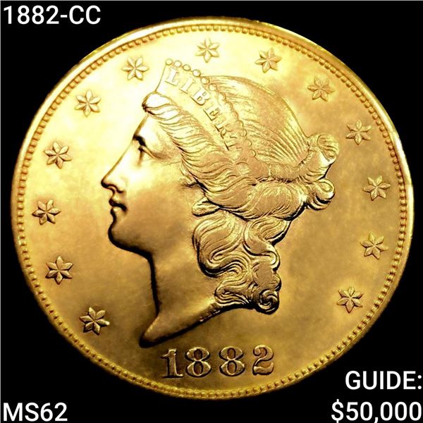 1882-CC $20 Gold Double Eagle UNCIRCULATED