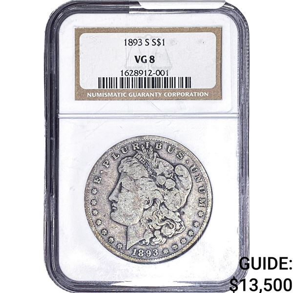 1893-S Morgan Silver Dollar NGC VG8