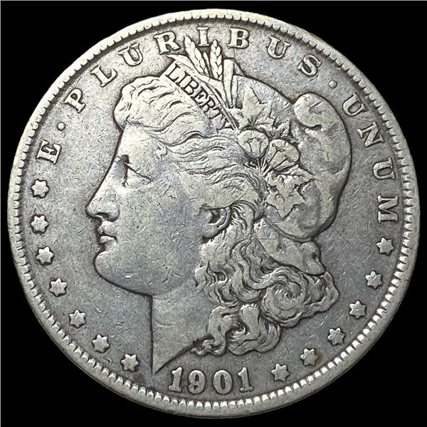 1901 Silver Morgan Dollar ABOUT UNCIRCULATED