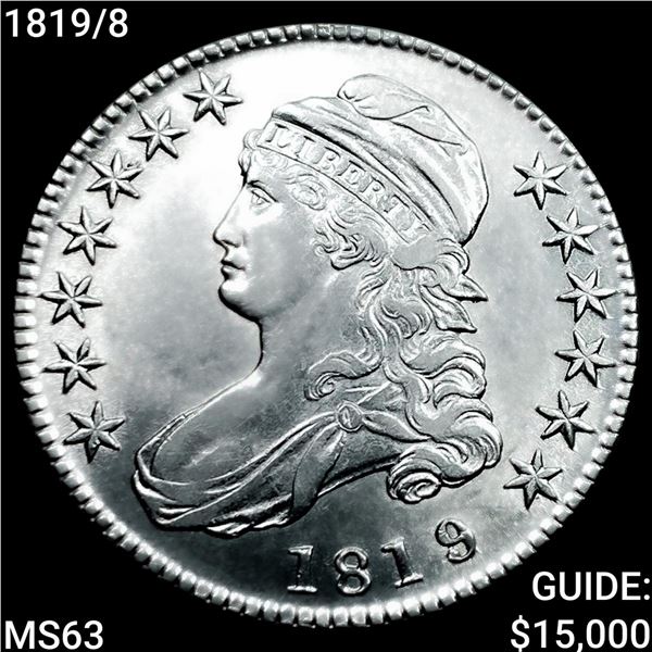 1819/8 Capped Bust Half Dollar CHOICE BU