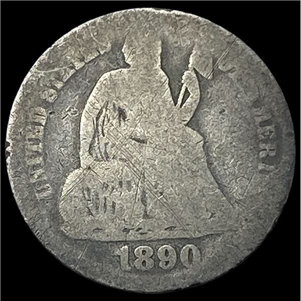 1890 Seated Liberty Dime NICELY CIRCULATED