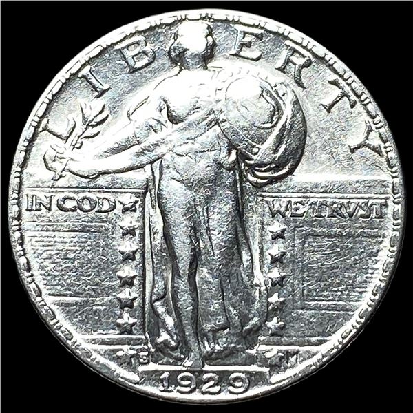 1929-S Silver Standing Liberty Quarter  CLOSELY UNCIRCULATED