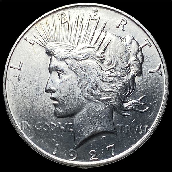 1927-D Silver Peace Dollar CHOICE AU