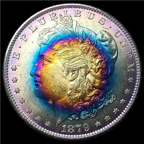 1879-S Toned Silver Morgan Dollar  UNCIRCULATED