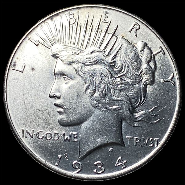 1934 Silver Peace Dollar CLOSELY UNCIRCULATED