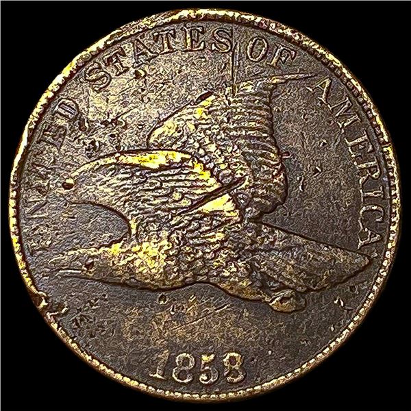 1858 Copper-Nickel Flying Eagle Cent HIGH   GRADE
