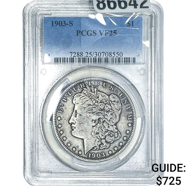 1903-S Morgan Silver Dollar PCGS VF25