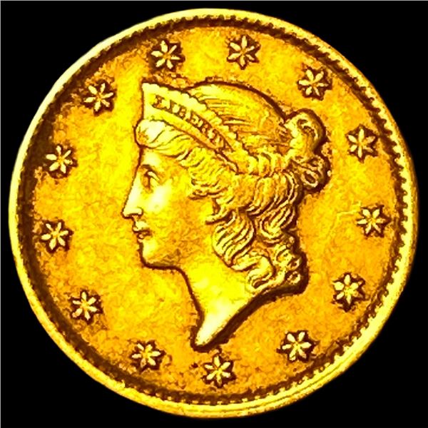 1851 Gold $1 Liberty Head Type 1 CHOICE AU