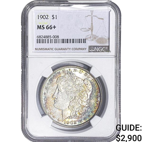 1902 Morgan Silver Dollar NGC MS66+
