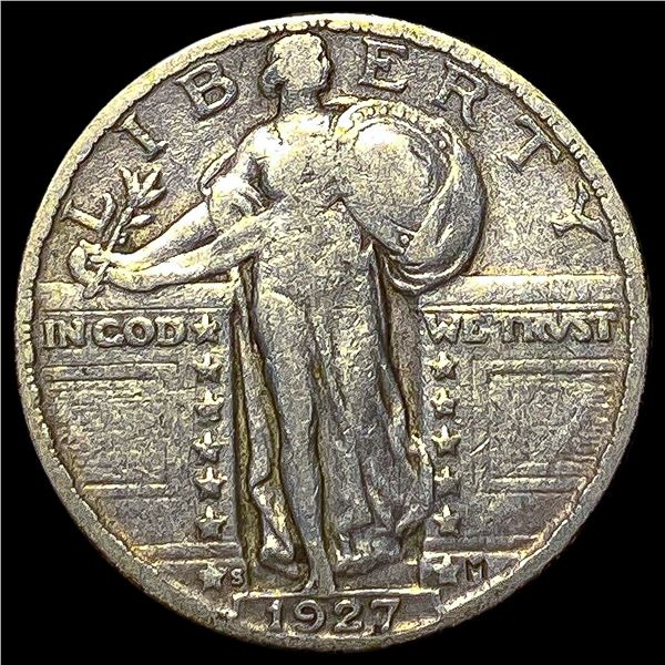 1927-S Silver Standing Liberty Quarter   LIGHTLY CIRCULATED