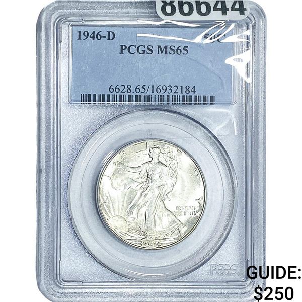 1946-D Walking Liberty Half Dollar PCGS MS65