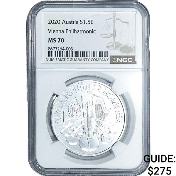 2020 S1.5E Austria Vienna Philharmonic NGC  MS70