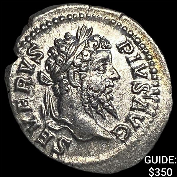 Roman Empire Septimius Severus 193-211 AD  Silver Denarius CLOSELY UNCIRCULATED