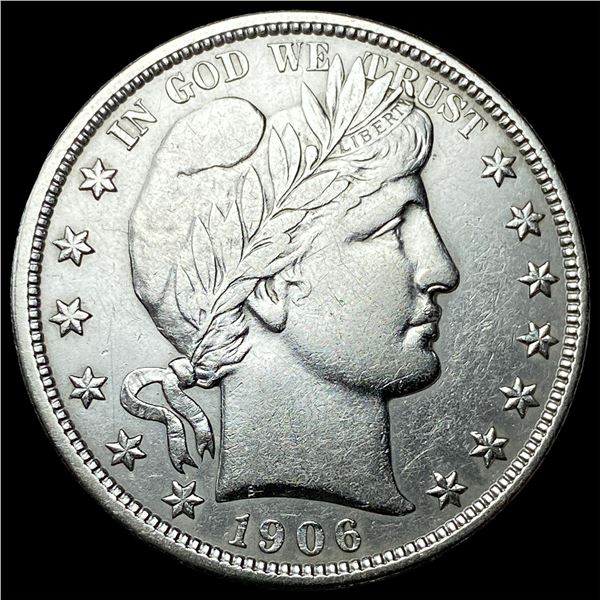 1906-O Silver Barber Half Dollar CLOSELY   UNCIRCULATED