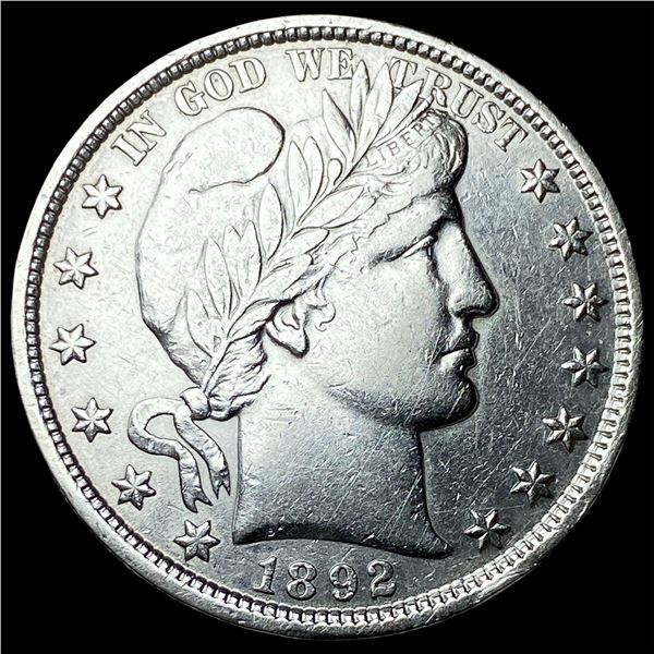 1892 Silver Barber Half Dollar UNCIRCULATED