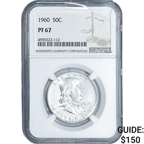 1960 Franklin Half Dollar NGC PF67