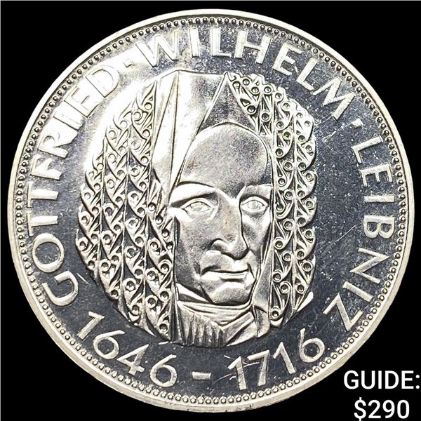 1966 Germany Proof Silver 5 Marks GEM PROOF