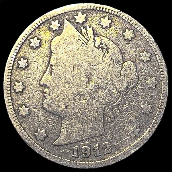 1912-S Liberty Head Nickel NICELY CIRCULATED
