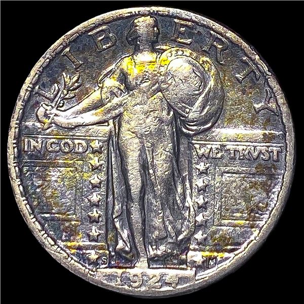 1924-S Silver Standing Liberty Quarter NEARLY   UNCIRCULATED