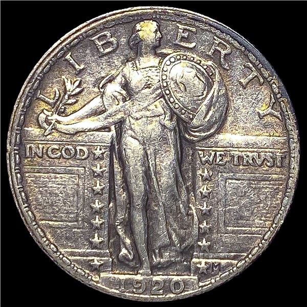 1920 Silver Standing Liberty Quarter CLOSELY   UNCIRCULATED