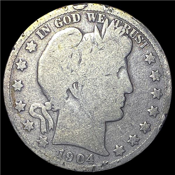 1904-S Silver Barber Half Dollar HIGH GRADE