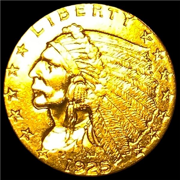 1925-D Gold $2.5 Indian Head Quarter Eagle   CLOSELY UNCIRCULATED