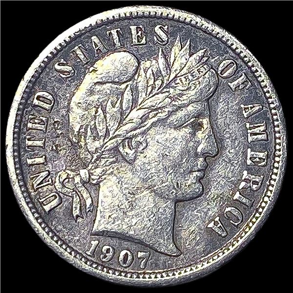 1907-O Silver Barber Dime CLOSELY   UNCIRCULATED