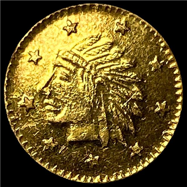 1856 California Gold Indian Head Token HIGH   GRADE