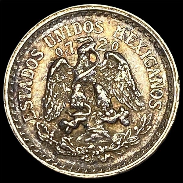 1930 Mexico Silver 10 Centavos CHOICE AU