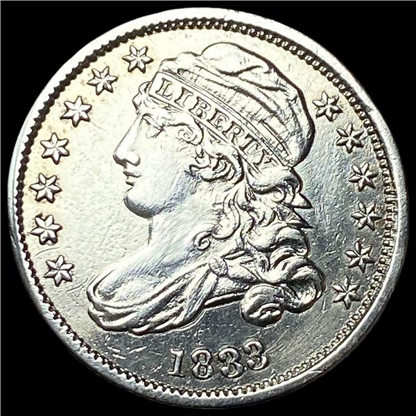 1833 Capped Bust Dime CHOICE AU