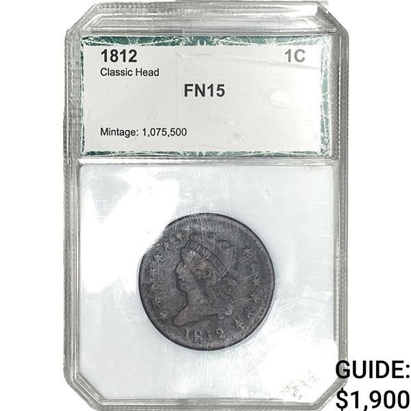 1812 Classic Head Large Cent PCI FN15