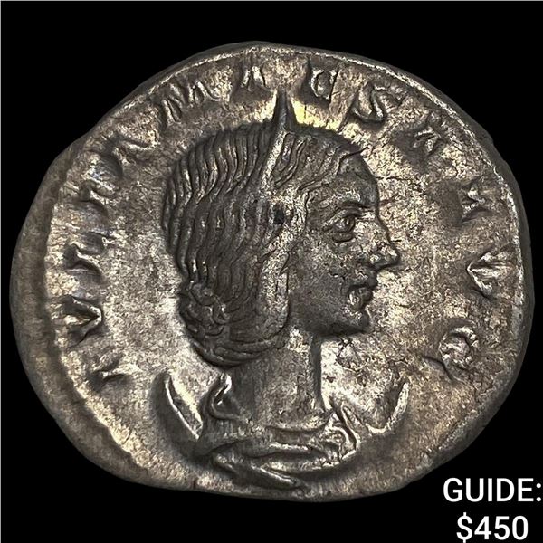 Roman Empire Julia Maesa 221-222 AD Silver  Denarius CLOSELY UNCIRCULATED