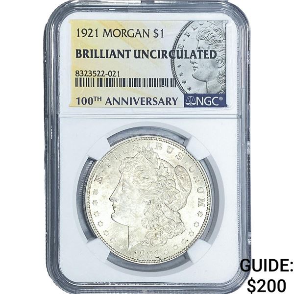 1921 Morgan Silver Dollar NGC