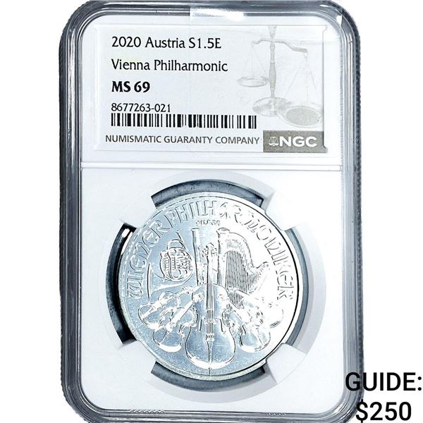 2020 S1.5E Austria Vienna Philharmonic NGC  MS69