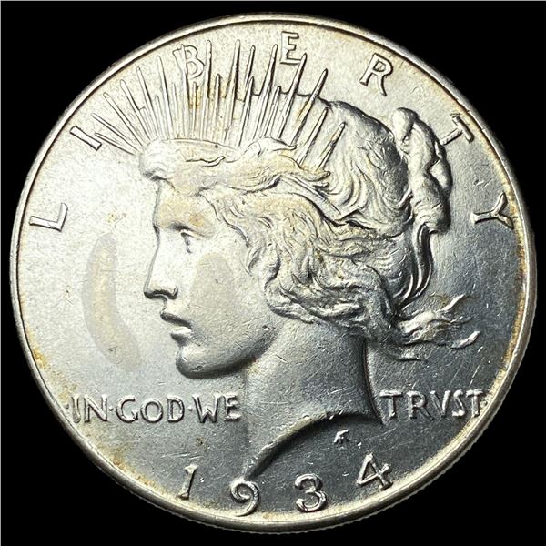1934 Peace Silver Dollar CLOSELY UNCIRCULATED