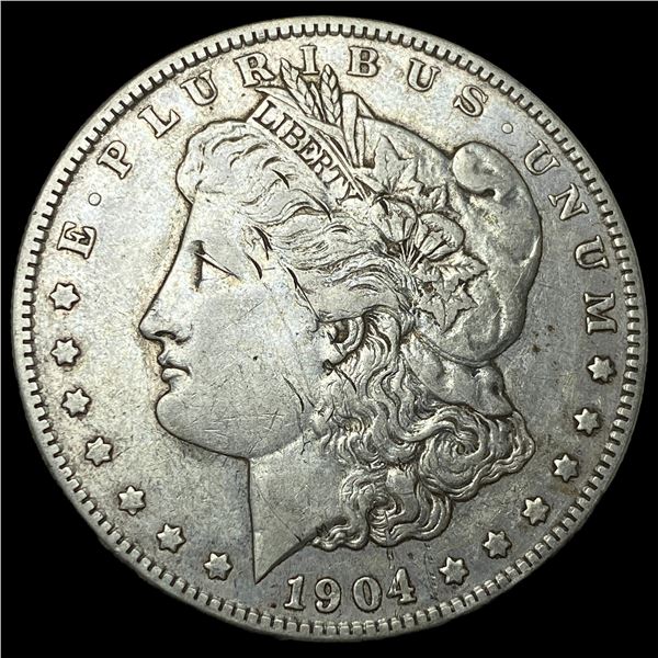 1904-S Silver Morgan Dollar NEARLY   UNCIRCULATED