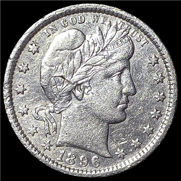 1896-O Barber Quarter CLOSELY UNCIRCULATED