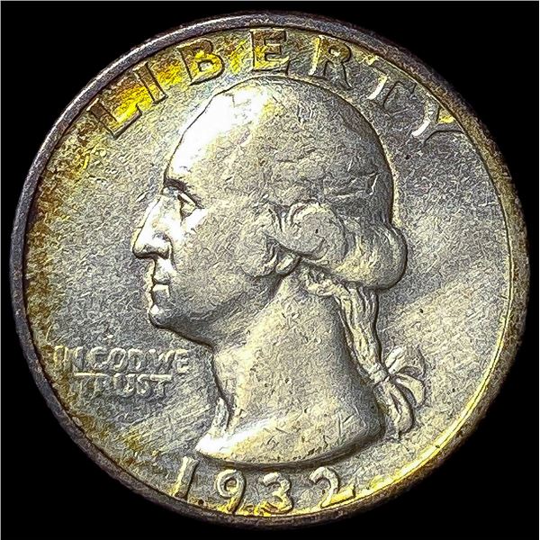 1932-S Silver Washington Quarter NEARLY   UNCIRCULATED