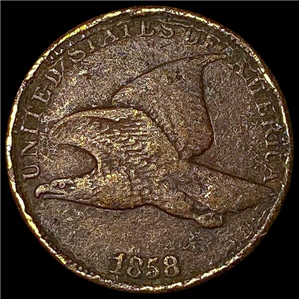 1858 Copper-Nickel Flying Eagle Cent HIGH   GRADE