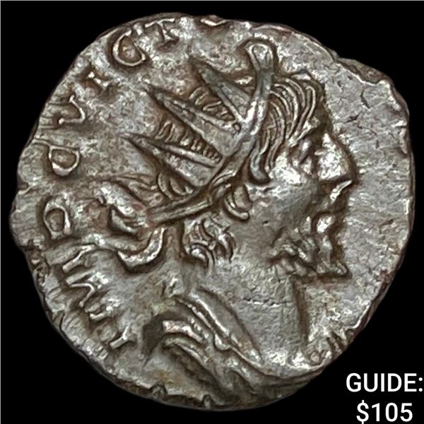 Romano-Gallic Victorinus 269-271 BI Dbl  Denarius CHOICE AU