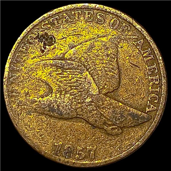 1857 Copper-Nickel Flying Eagle Cent HIGH   GRADE