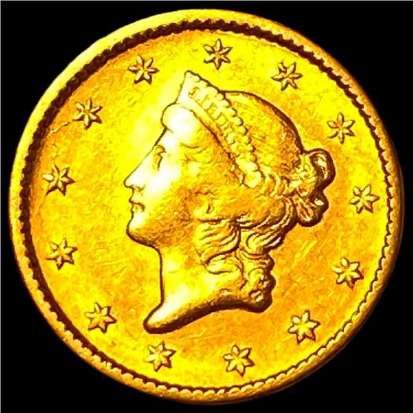 1851 Gold $1 Liberty Head Type 1 NEARLY   UNCIRCULATED